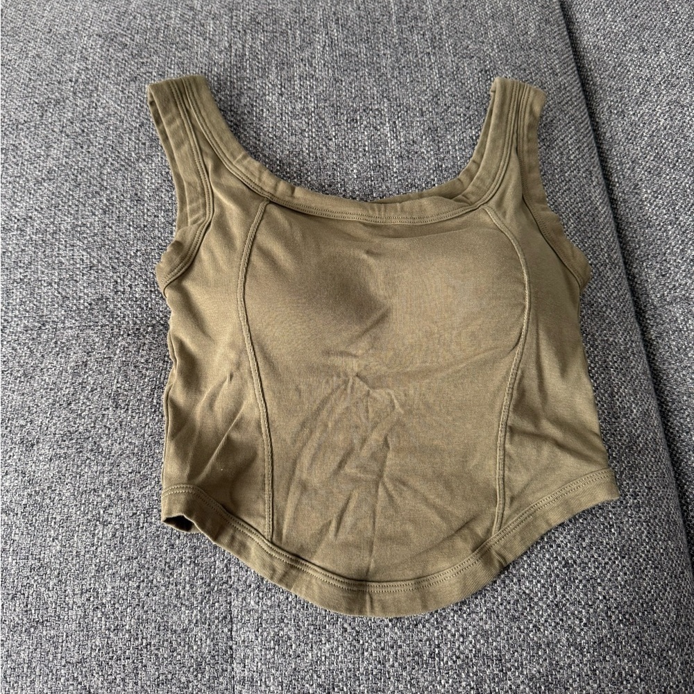 Khaki Green camisole bra top
